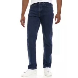 True Craft Big Men Jeans, Size 48/30, Dark Wash No Distressing Straight Leg #